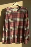 Bobby Mesh Layering Top Tartan 2 Burgundy